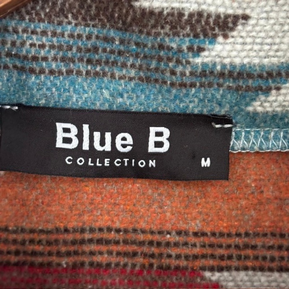Blue B Southwestern Aztec Jacket Button Up Western Tribal Cowgirl Women's M - Picture 5 of 16
